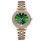 Watch women Ling-shaped cut glass gypsophila female watch simple fashion gift rose gold diamond watch SL5801