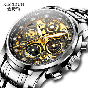 KIMSDUN hollow watch waterproof calendar quartz watch multi-functional fashion men's watch K-1966B