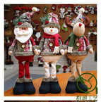 Christmas Decorations Christmas Decoration Dolls Christmas Elk Santa Claus Window Christmas Articles gift 1707