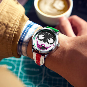 Russian clown brand cross-border fashion personality waterproof men's watch quartz watch K-1212B