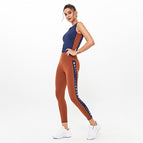 Women's sports Yoga suit sleeveless sports vest high waist pants set y26s6729 + y26k6913