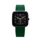 2021 new silicone women's watch TICTOC three-eye fashion ladies watch trendy black temperament watch women casual  8202