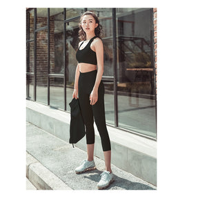Women's sportswear three-piece causal modest fashion running yoga clothing