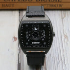Punk Style Turntable Boys New Concept Watch Trendy Men's Fashion Watch All-Match Square Belt Quartz Watch 58778