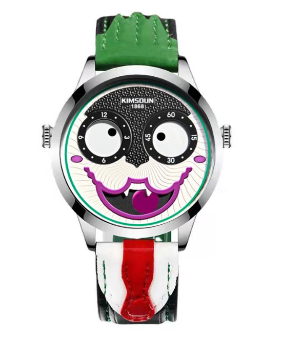 KIMSDUN Russian Clown Fashion Personality Waterproof Men's Watch Quartz Watch K-1212B
