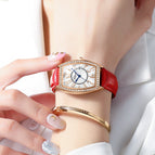 CHENXI Ladies Watch Women's Watch Fashion Bucket Diamond Leather Waterproof Watch CX319