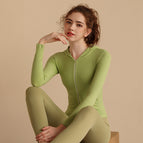 Sports jacket women's 2022 new fitness clothes long-sleeved hooded jacket suit running yoga top 208