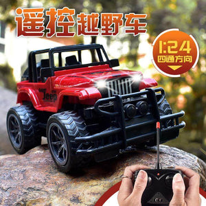 Big wheel SUV four way remote control racing Jeep car children's hot remote control toys