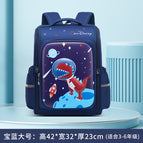Children's schoolbag school boys dinosaur load reduction and spine protection 2023 new cartoon backbag