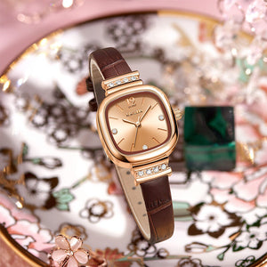 KIMSDUN retro fashion small sugar cube diamond watch women's watch waterproof quartz watch K-7702B