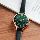 Women's Watch Gradient Starry French Light Luxury Minority Watch Temperament Small Green Watch Simple Women's Watch