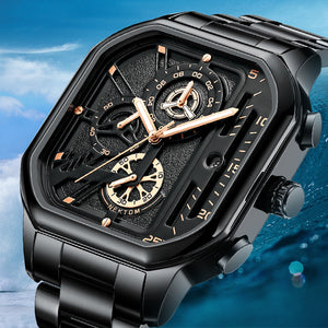 Men's Quartz Watch Square High-end Watch Men's Luminous Waterproof Men's Quartz Watch A8236G