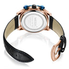 Megir Watch Men's Sports Multifunction Timekeeping Calendar Leather Men's Watch 2078