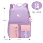 New schoolbags 6-12 ages lightweight and leisure children's shoulder bags lovely ladies contrasting color student bags 2251