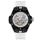ONOLA ON3835 2023 New men watch Double Flying Wheel Automatic Mechanical Watch Men's Silicone Band Waterproof men Watch