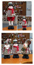 Christmas decorations Christmas scene layout window display creative Christmas decorations Santa Claus doll