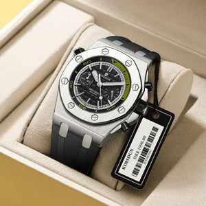 KIMSDUN men's watch fashion multi-functional silicone sports waterproof quartz business watch K-1223B