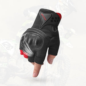 Motorcycle Electric Car Riding Gloves Non-Slip Breathable Palm Half Finger Summer Cycling Motorcycle Knight Gloves  MCS-57B
