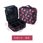 Makeup Train Cases Professional Travel Makeup Bag Cosmetic Cases Organizer Portable Storage Bag for Cosmetics Makeup Brushes Toiletry Travel Accessories
