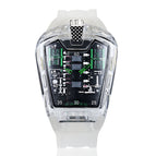 KIMSDUN Men's watch Trendy personality transparent men's watch silicone quartz  sports causal men's watch K-725D