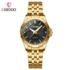 CHENXI Men and women watch Diamond Gold Business Watch Couple's Watch fashion casual quartz watch CX-050A