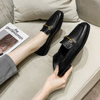 New fashion large size single shoes women's British style loafers small leather shoes women 988-53