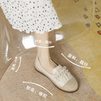 Fisherman's shoes women's spring and summer 2022 new lace pearl fisherman shoes women's grass woven shoes women's slip-on shoes 663-7