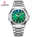 Chenxi Hot Selling Product Steel Watch Couple Luminous Waterproof Simple Fashion Business Calendar Men's and Women's Quartz Watches CX-8222