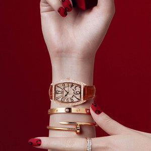GEDI 12010 Fashion Casual Watch Hot Sale Women Elegant Luxury Diamond Leather Waterproof Ladies Analog Quartz Dress Wristwatch
