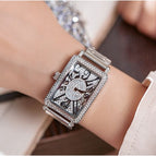 GUOU 8201 Full Diamond Watch Women's Watches Luxury Fashion Rose Gold Ladies Watch Clock Women Watch