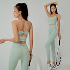Sports yoga suits women's running beauty back fitness vest sexy professional high-altitude sports running yoga set