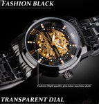 New Winner European and American Style Men's Fashion Casual Hollow out Mechanical Waterproof Automatic Mechanical men Watch SLZg108