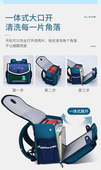 New primary school students horizontal schoolbag male 6-12 years old flip student schoolbag cartoon cute boys and girls backpack