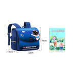 Children's horizontal schoolbags for boys and girls in grades one, two and three for girls in grades backbag