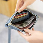Touch screen mobile phone bag women's mini bag all-match small fresh shoulder messenger bag long wallet QB315