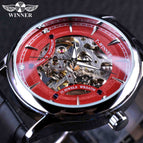 winner Fashion Trend Men's Mechanical Watch Skeleton Watch Men's Manual mechanical men Watch SLZe01