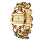 PINTIME Couple Quartz Watch Fashion Simple Steel Belt Women's Watch PT1155