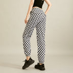 Yoga Pants Women's Loose Casual 2023 Spring and Summer Checkerboard Running Fitness Pants Aerobics Sports Tight Pants ENY221