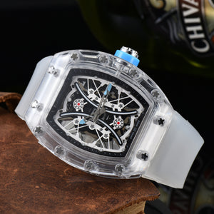 Watch for men New Sports Watch RM Barrel-Shaped Automatic Hollow Couple Men Luminous Watch 8009D
