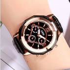 Gedi Couple lovers watch fashion British waterproof business office ladies quartz casual watch 9318