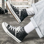 Warrior high-side women's canvas shoes casual student couple sports traveling shoes WXY-A710G