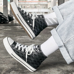 Warrior high-side women's canvas shoes casual student couple sports traveling shoes WXY-A710G