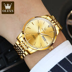 OLEVS watch for men automatic mechanical watch fashion simple waterproof men's watch quartz watch men 6635NL