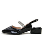 Studiolee sandals women's outer wear 2022 spring new one word with square toe shoes soft leather women AK-2