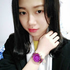 GUOU 8107 Ladies' Watch INS Online Celebrity Waterproof Fashion Big Dial Leisure Versatile Watch Female Quartz Watch