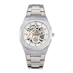 Fashion Square men Watch BESTWIN Hollow Men's Watch Butterfly Clasp Men's casual Quartz Watch 983-1