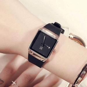 GUOU 8161 Big Dial Fashion Top Brand Women's Watches Ladies Watch waterproof Calendar Square Leather Strap women casual watch