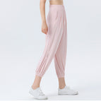 2022 summer new fashion casual yoga pants loose and thin comfortable quick-drying elastic waist leggings sunscreen pants 6806