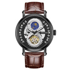 PINTIME Automatic Mechanical men's watch Hollow Fashion Watch Men's fashion business causal Men's Watch 2362