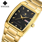 WWOOR New 8837 Men's Watch Business Fashion Men's Watch Quartz Waterproof Square Men's Watch